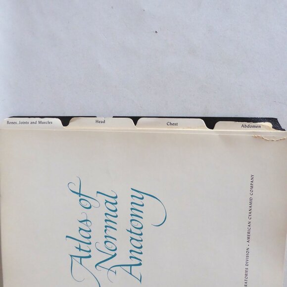 VINTAGE 1956 ATLAS OF NORMAL ANATOMY ILLUSTRATED SPIRAL BOUND ODDITY - Picture 4 of 11